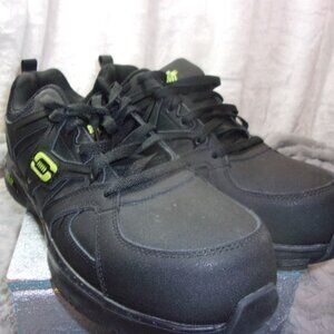 S-121 MENS SKECHERS ARCH FIT SR-SELLIAN ALLOY TOE WORK SHOES (WIDE SIZE)